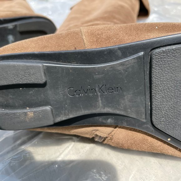 Calvin Klein Suede Knee-High/ Over-Knee Boots - Picture 3 of 5